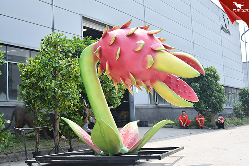食人花，仿真火龍果，大型植物模型制作